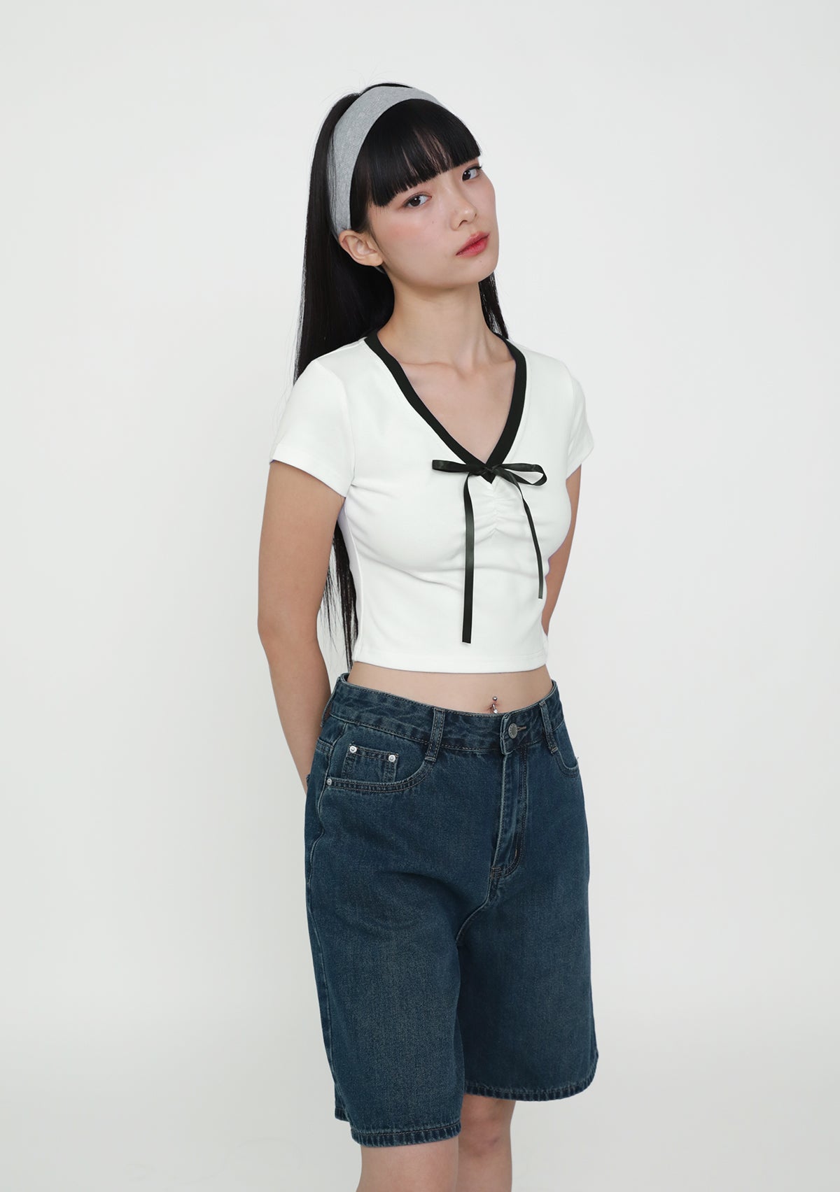 Reika Ruched Ribbon Top – The Tinsel Rack