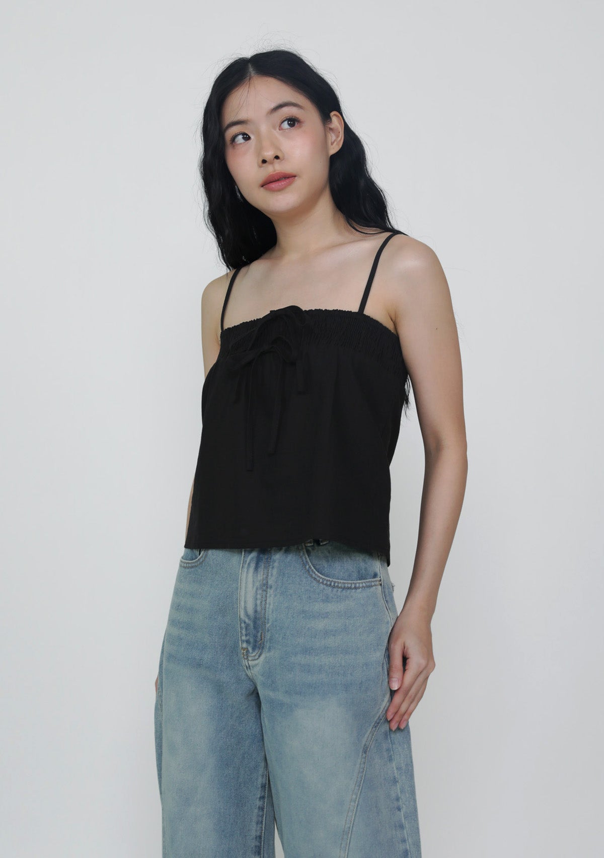 Rhea Ribbon Smocked Top – The Tinsel Rack