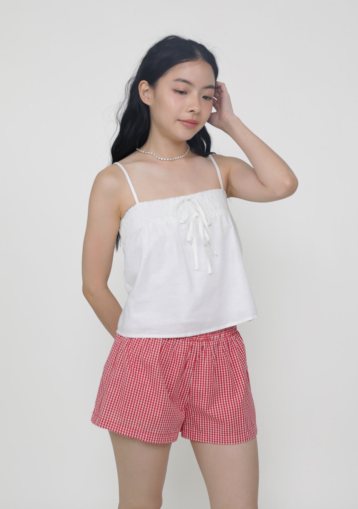 Rhea Ribbon Smocked Top – The Tinsel Rack