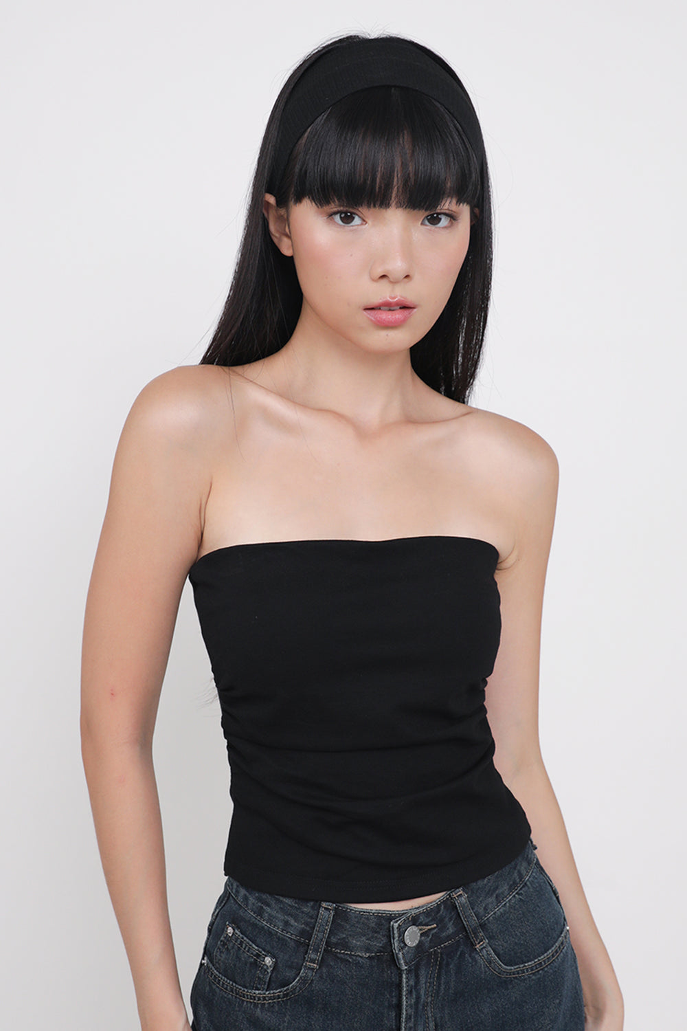 Rica Ruched Padded Tube Top