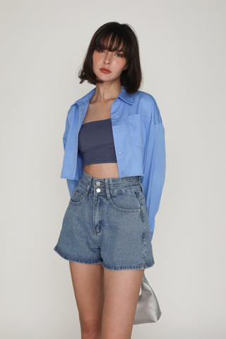 Rick Double Button Denim Shorts