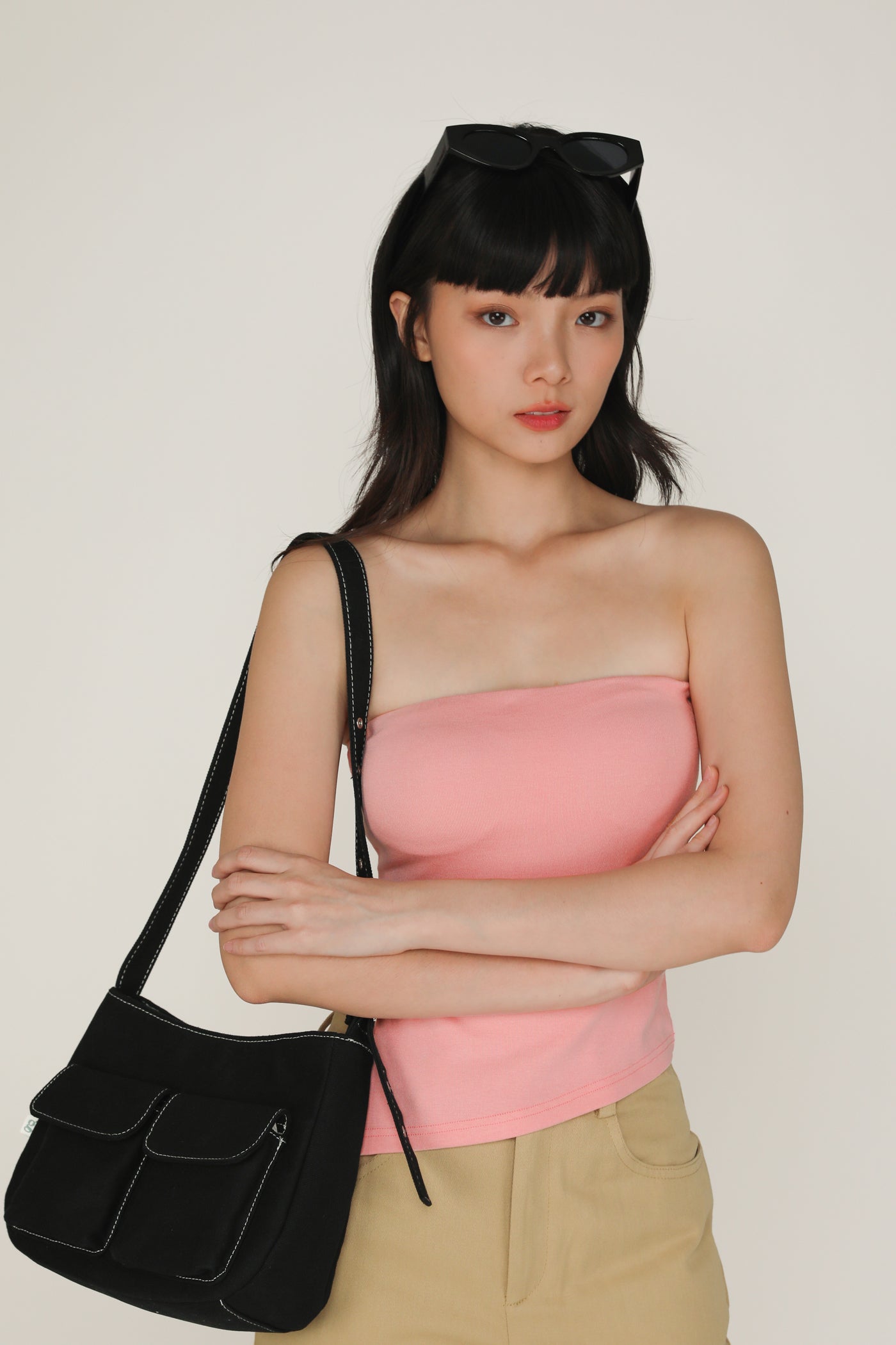 Ronni Asymmetrical Padded Tube Top – The Tinsel Rack