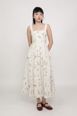 Rosalie Pleated Midi Dress