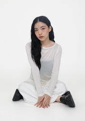 Serafina Long Sleeve Sheer Top