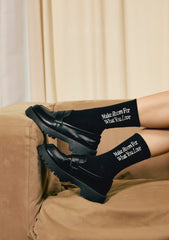 Make Room For What You Love Crew Socks