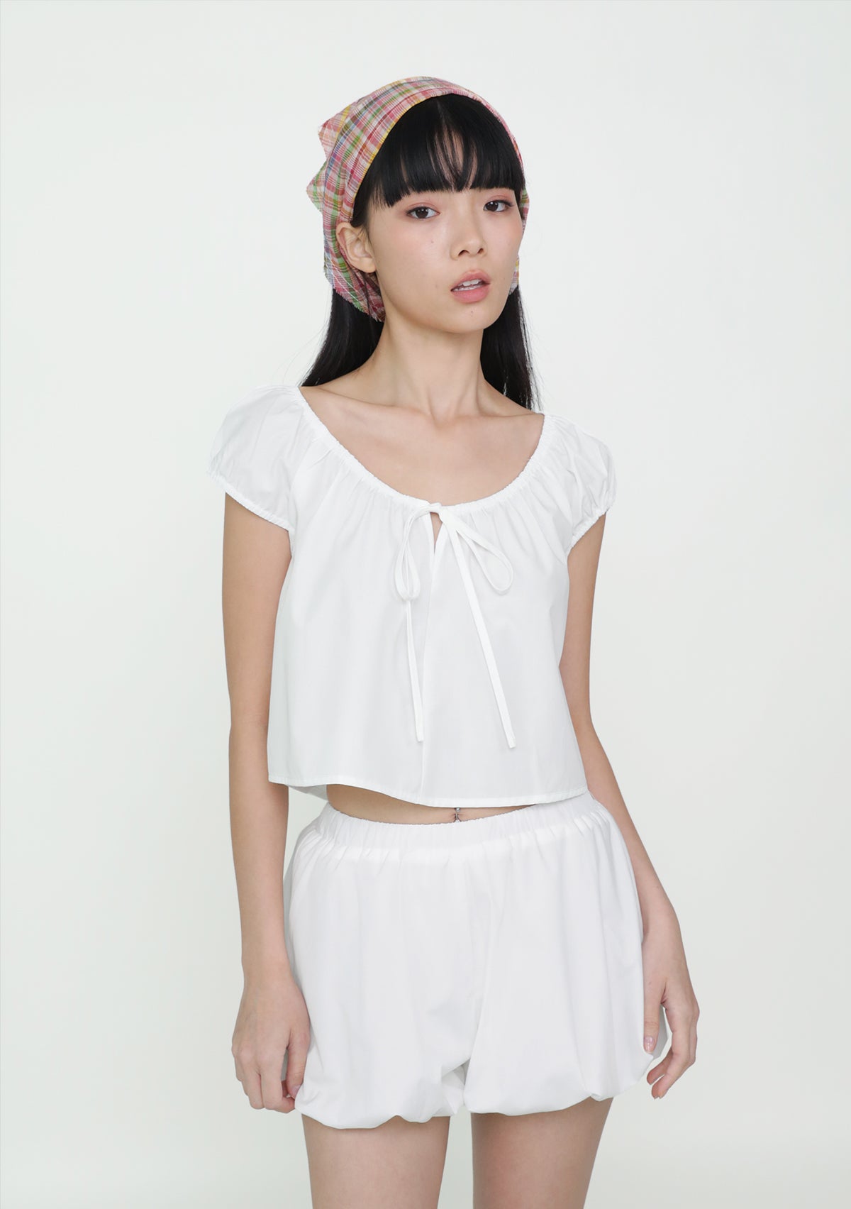 Somi Tie Front Ribbon Top – The Tinsel Rack