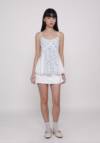 Stacia Lace Panel Longline Top