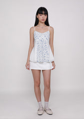 Stacia Lace Panel Longline Top