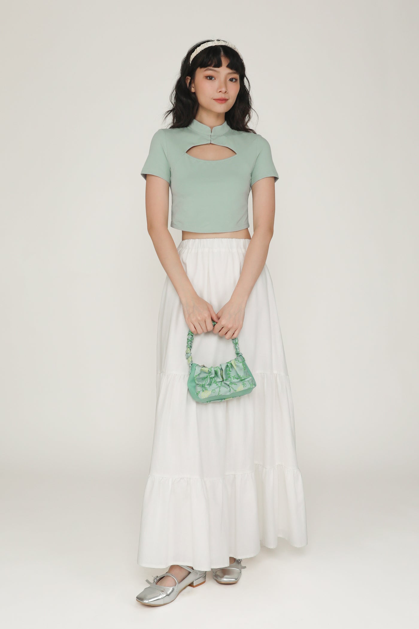 Suki Mandarin Collar Crop Top – The Tinsel Rack