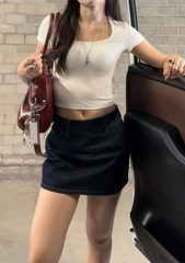 Aria Square Neck Padded Tee