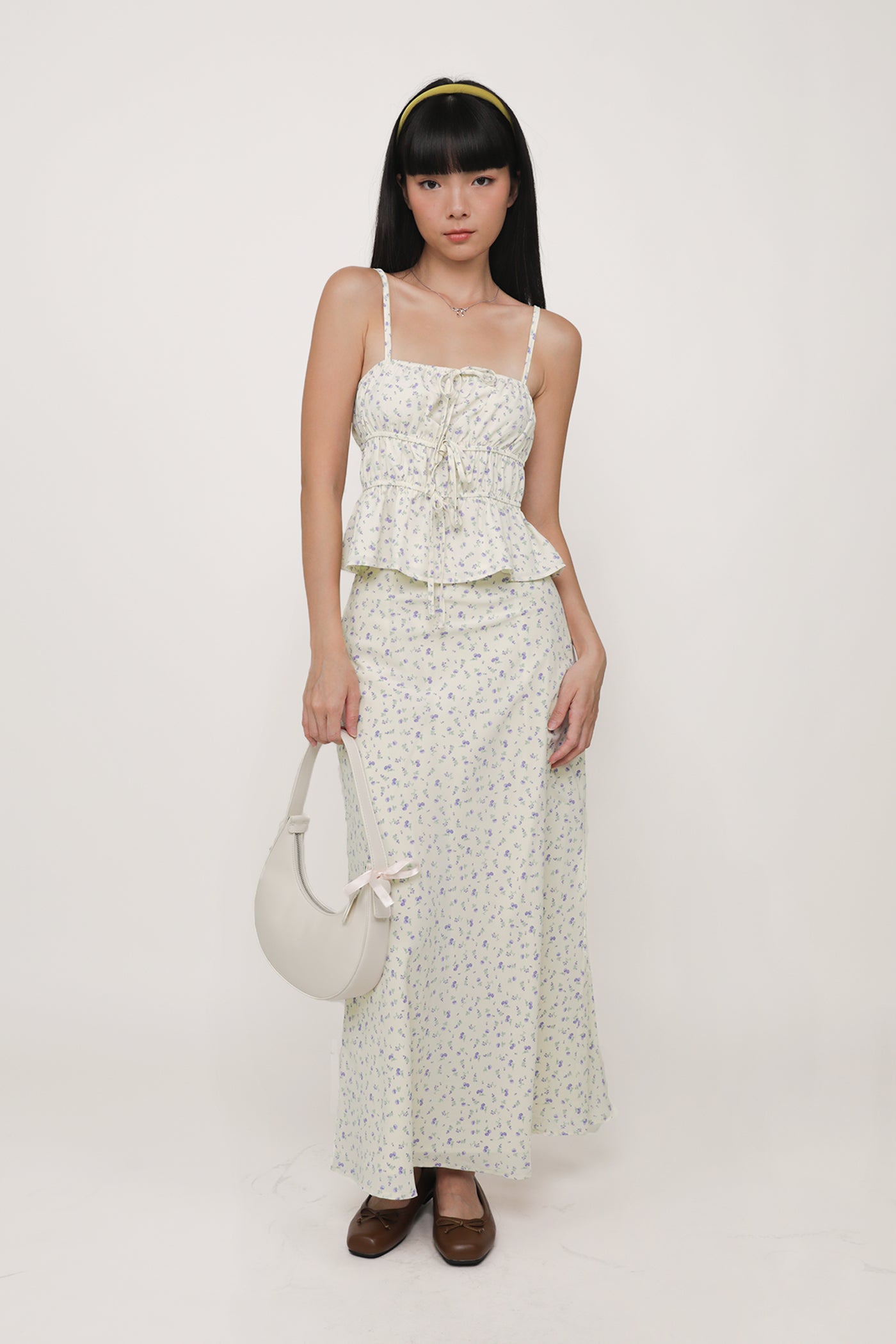 Violetta Ribbon Shirred Top – The Tinsel Rack