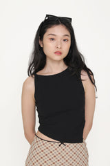 Vivian Asymmetrical Ruched Top