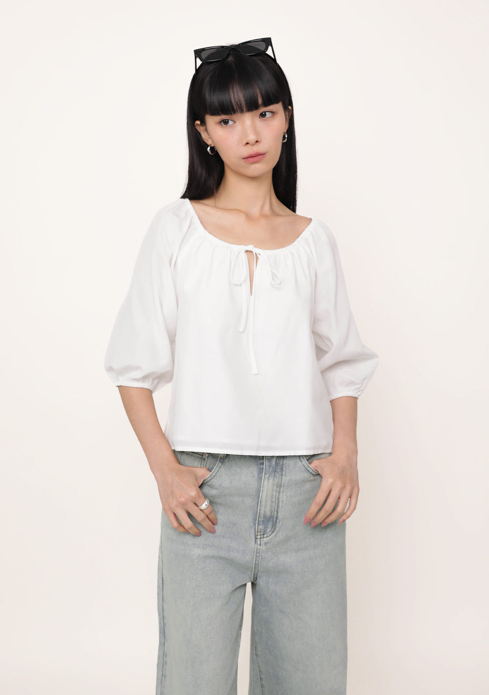 Celina Tie Front Blouse