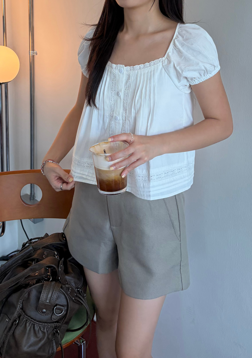 Davina Lace Trim Top