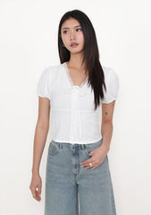 Elyana Puff Sleeve Lace Blouse