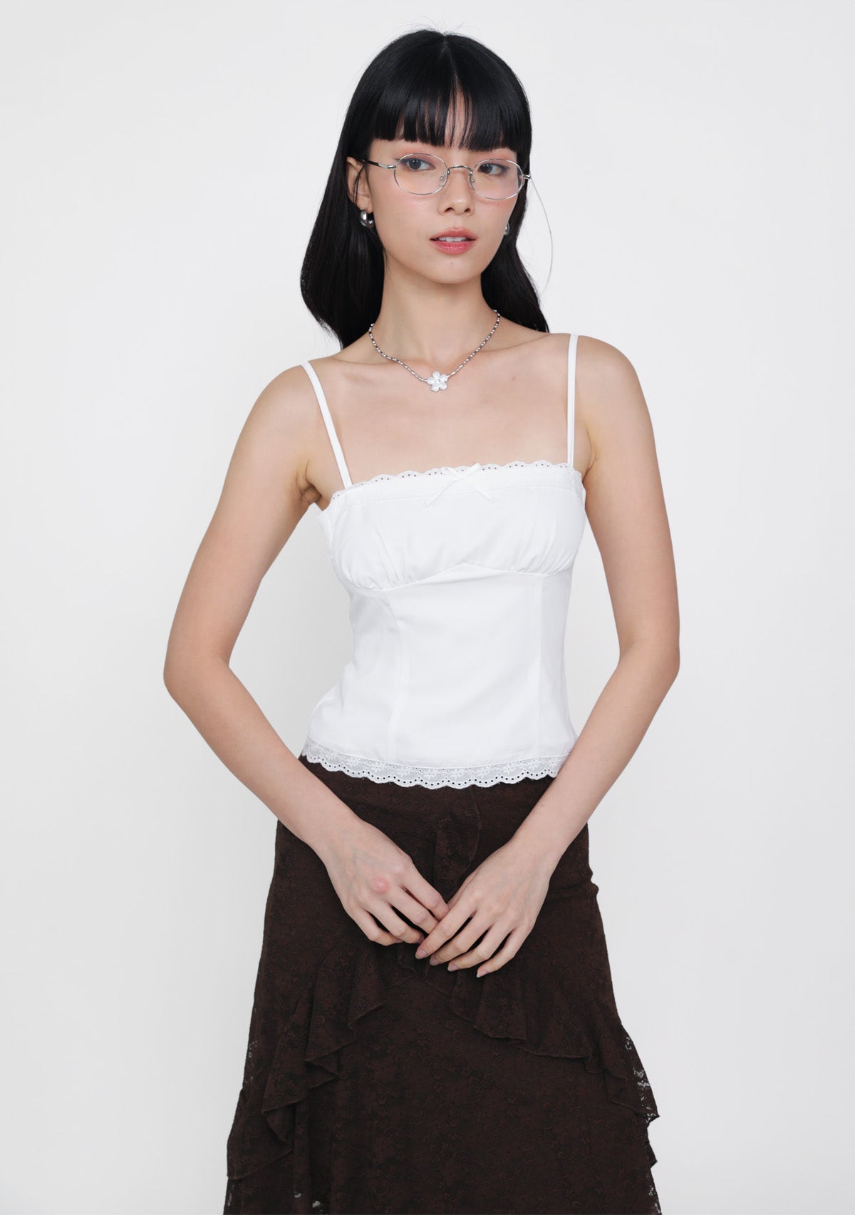 Himari Crochet Trim Top – The Tinsel Rack