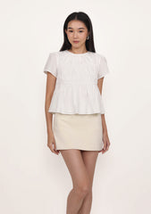 Jeni Shirred Cotton Top