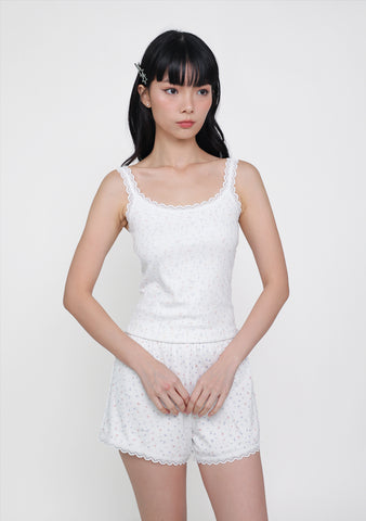 Margo Lace Trim Padded Tank Top