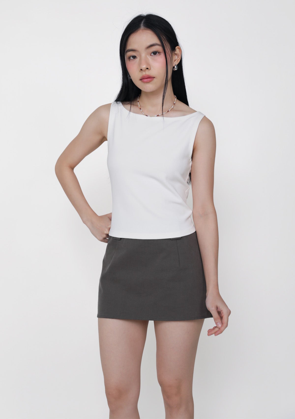 【人気商品】 ✴︎drawers Boat Neck Tanktop プラム 人気商品】 ✴︎drawers Boat Neck Tanktop プラム 【公式通販】