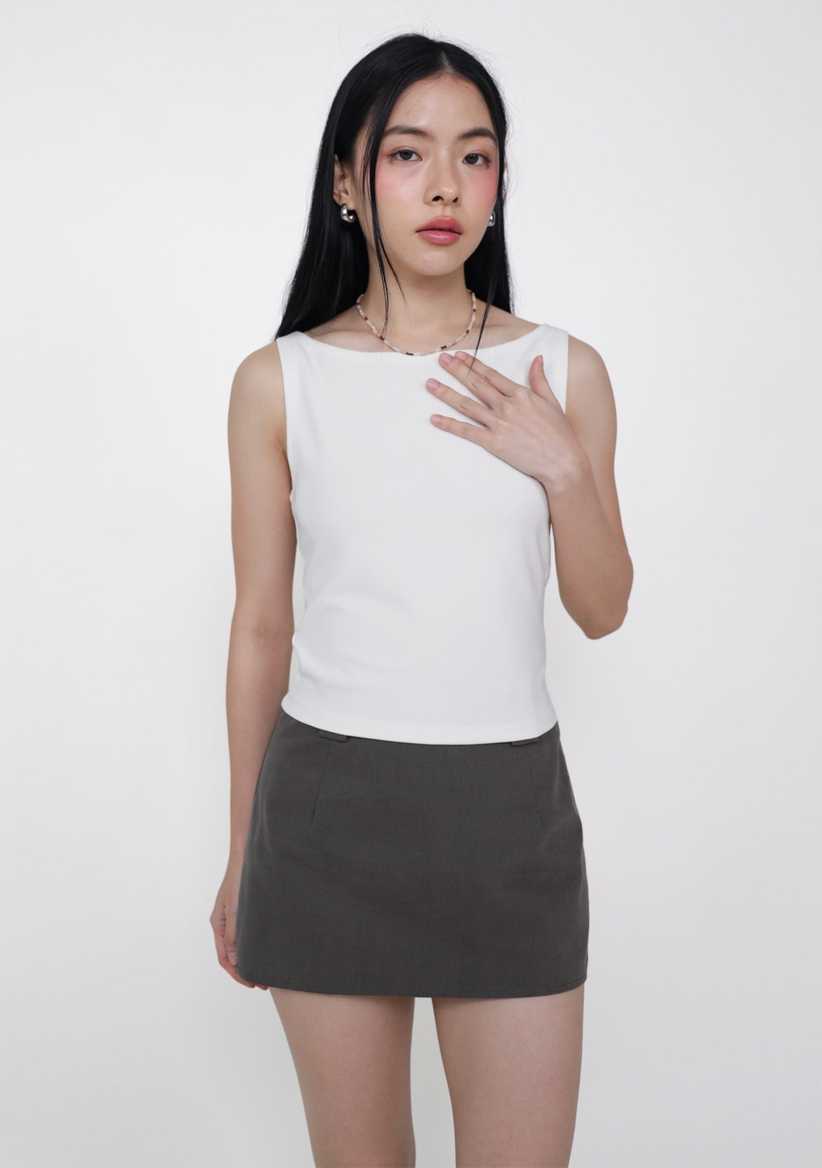 【人気商品】 ✴︎drawers Boat Neck Tanktop プラム 最終値下げ ✴︎drawers Boat Neck Tanktop プラム 【公式通販】