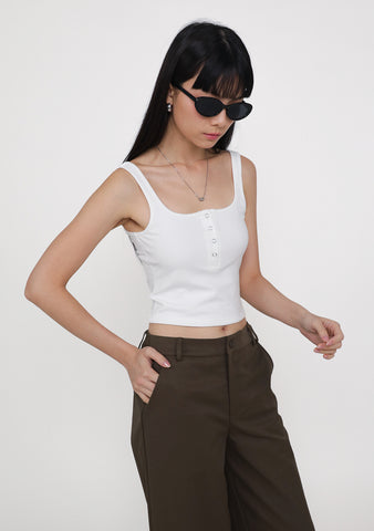Naru Button Padded Tank Top