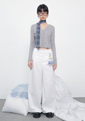 Olivia Lace Trim Wide Leg Pants