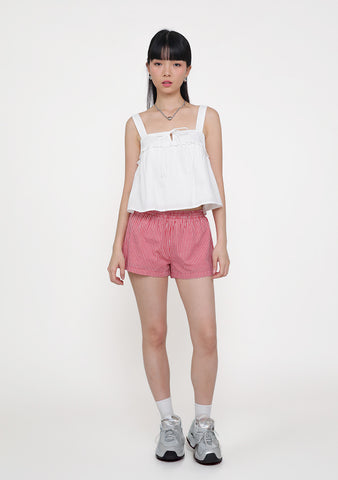 Ruby Lace Trim Babydoll Top