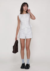 Tessa Button Top (Linen)