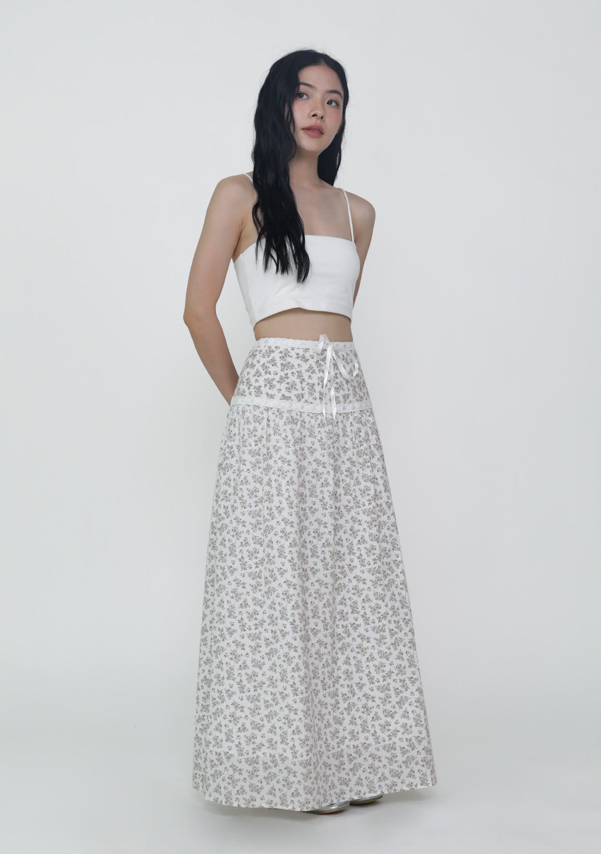 Winifred Ribbon Embroidery Maxi Skirt – The Tinsel Rack