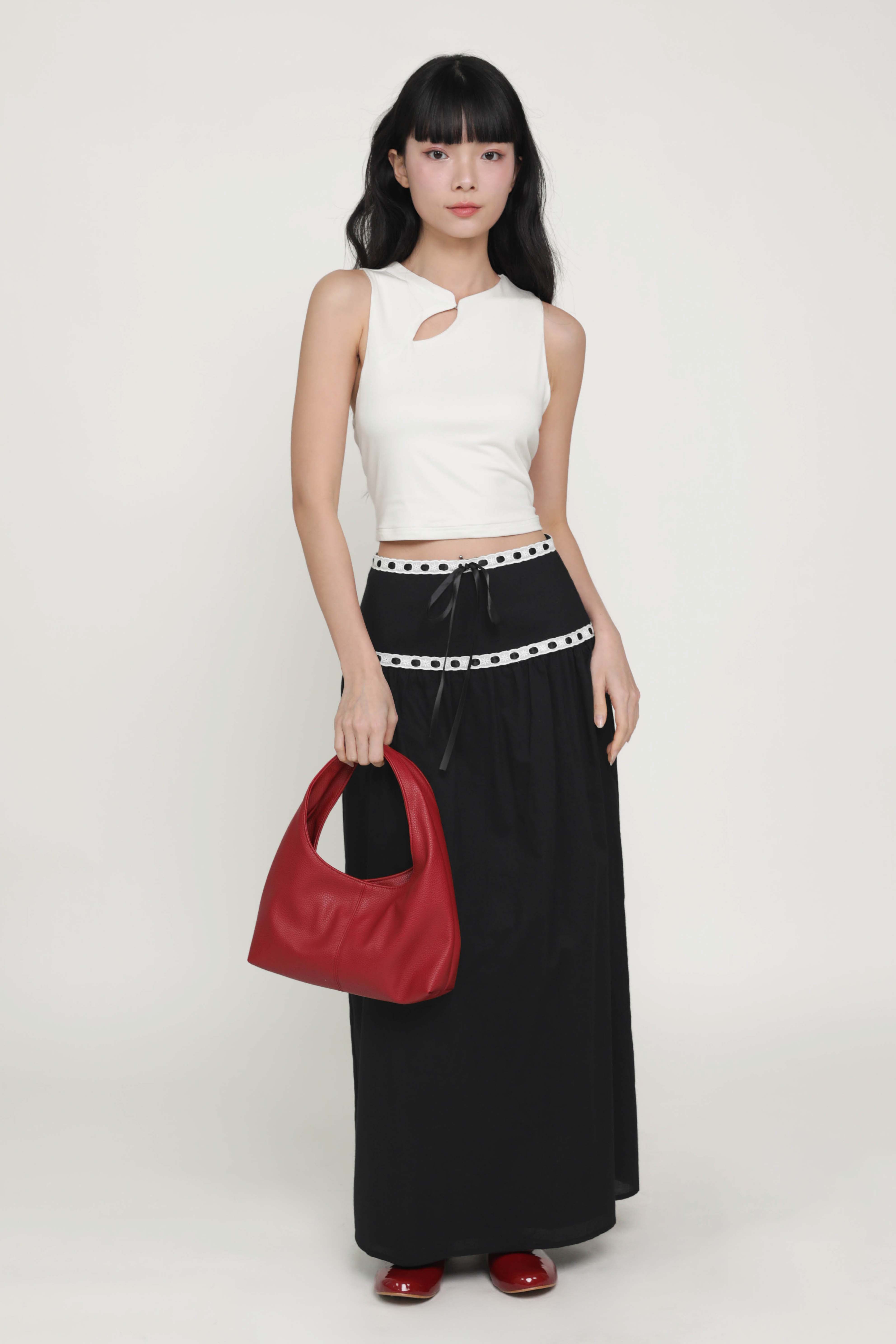 Winifred Ribbon Embroidery Maxi Skirt – The Tinsel Rack