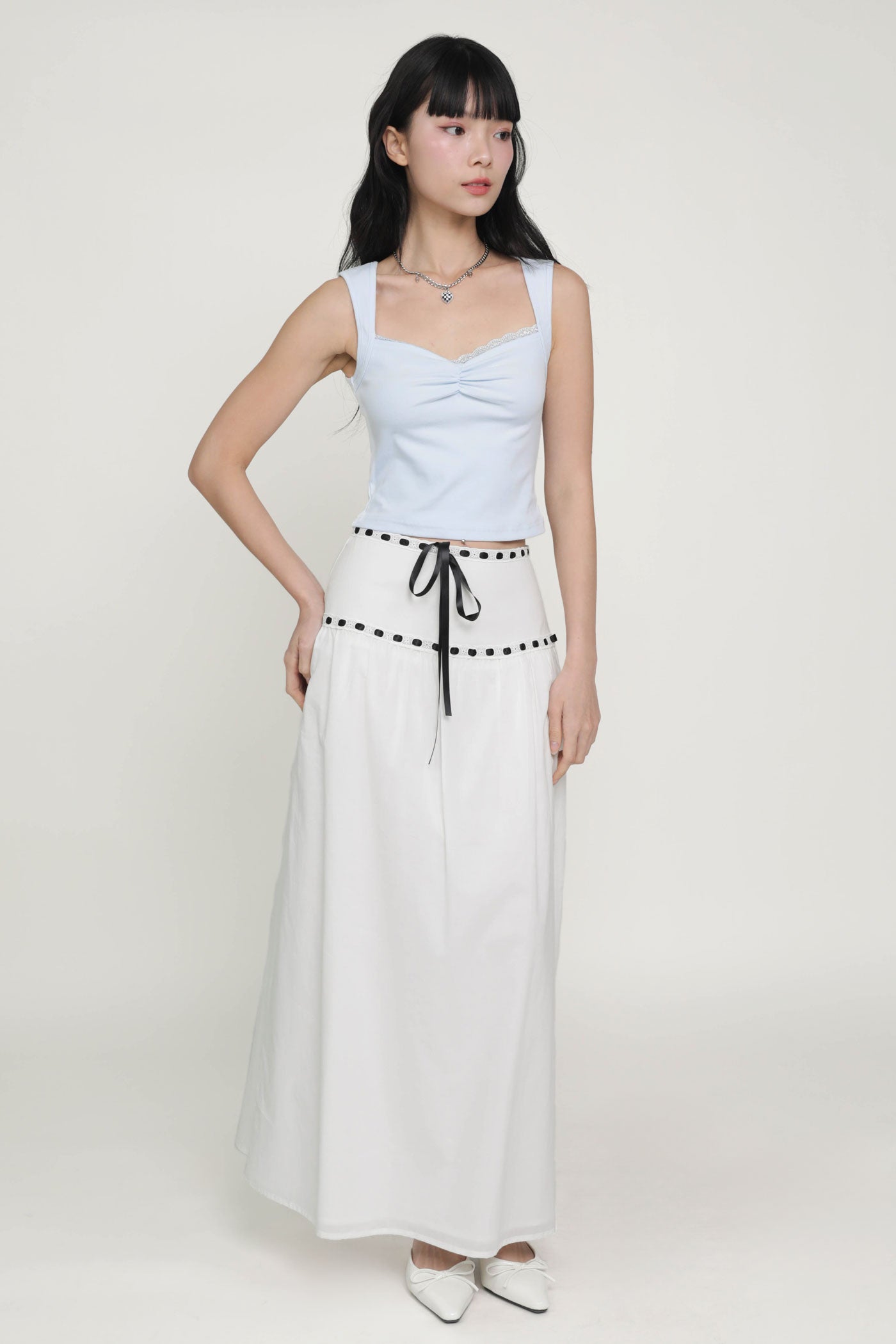 Winifred Ribbon Embroidery Maxi Skirt – The Tinsel Rack