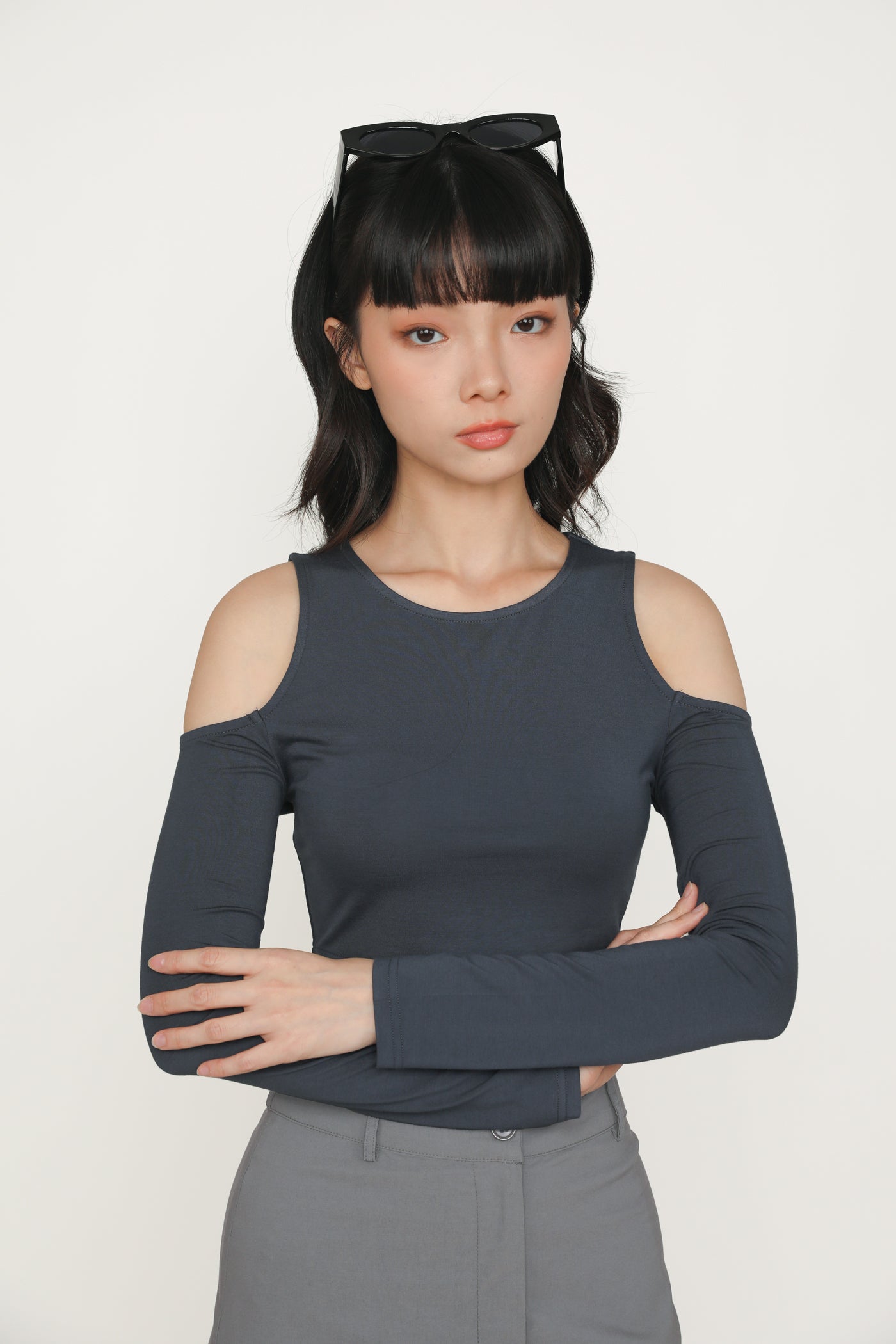 Xander Cold Shoulder Long Sleeve Top – The Tinsel Rack