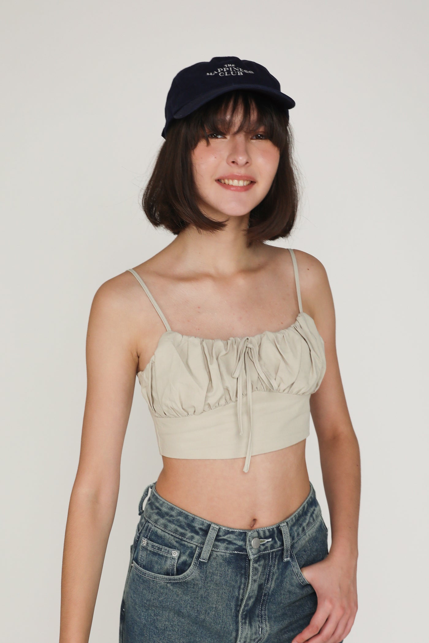 Xandra Ruched Front Crop Top – The Tinsel Rack