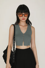 Yuka Hook Front Knit Top