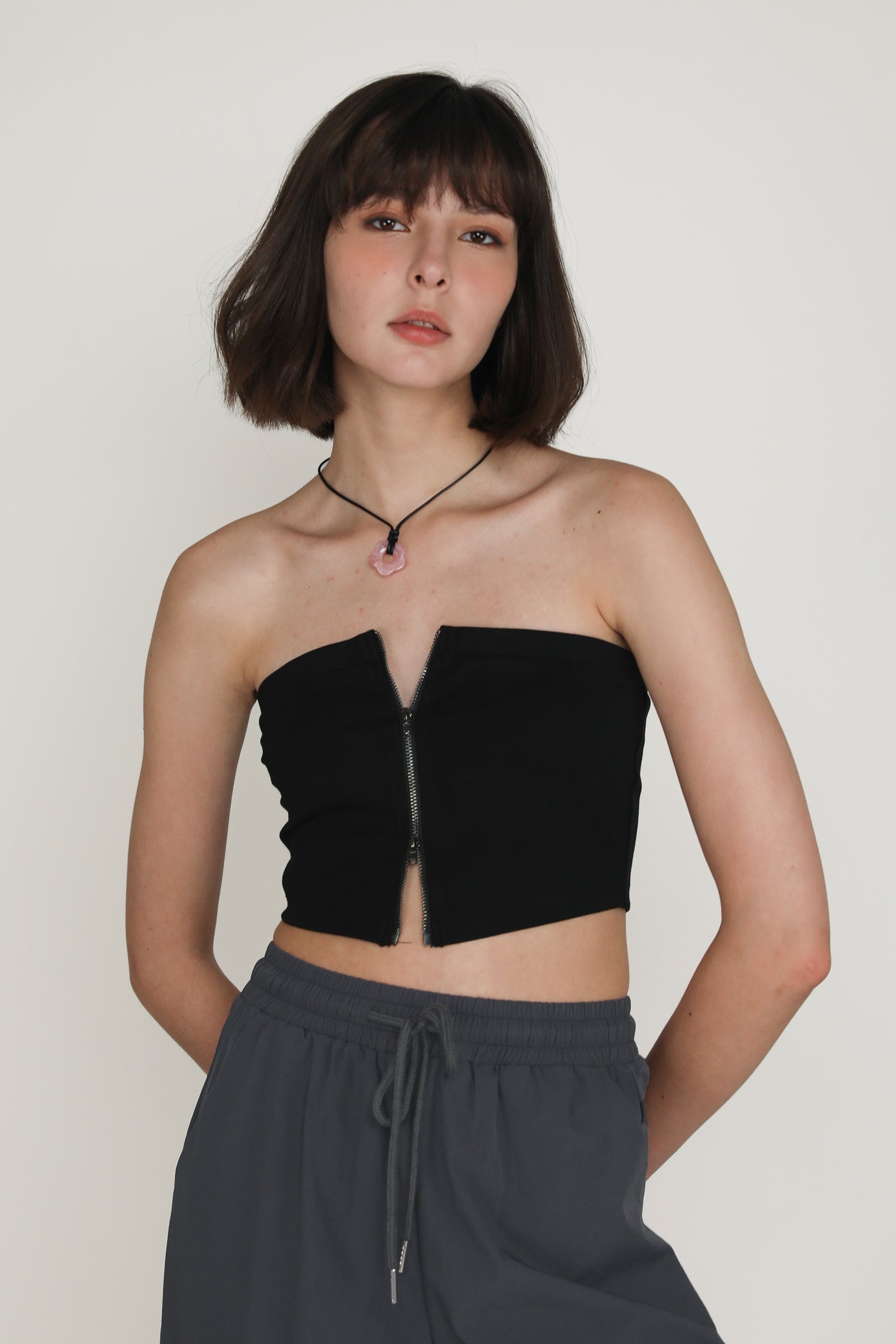 Addy Zip Up Tube Top – The Tinsel Rack