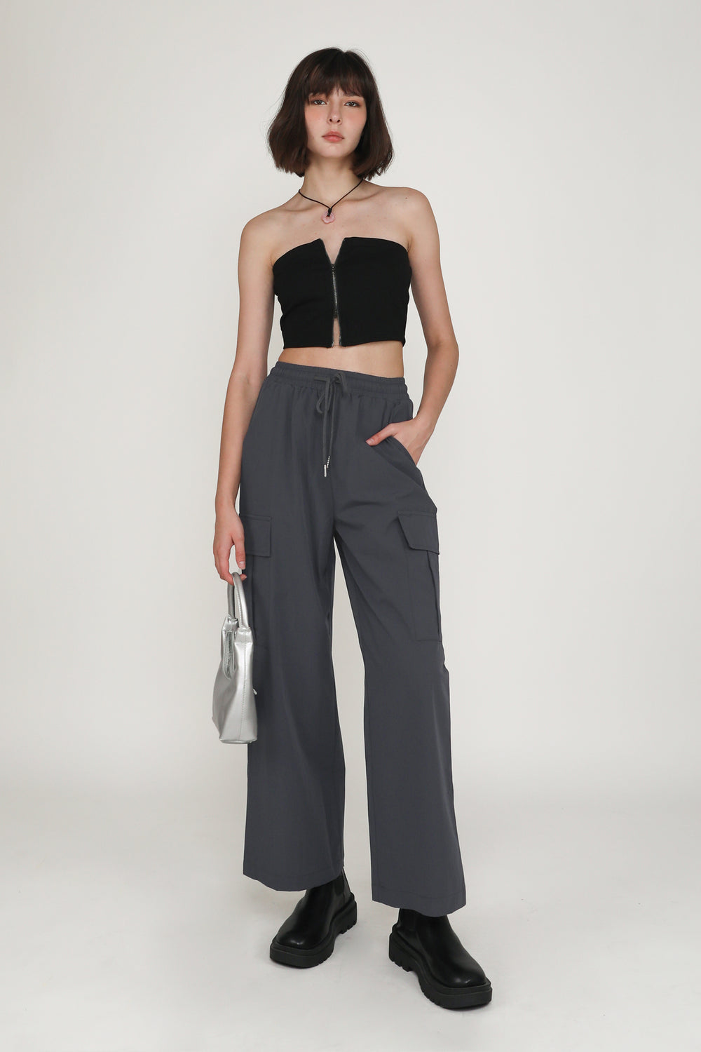 Addy Zip Up Tube Top