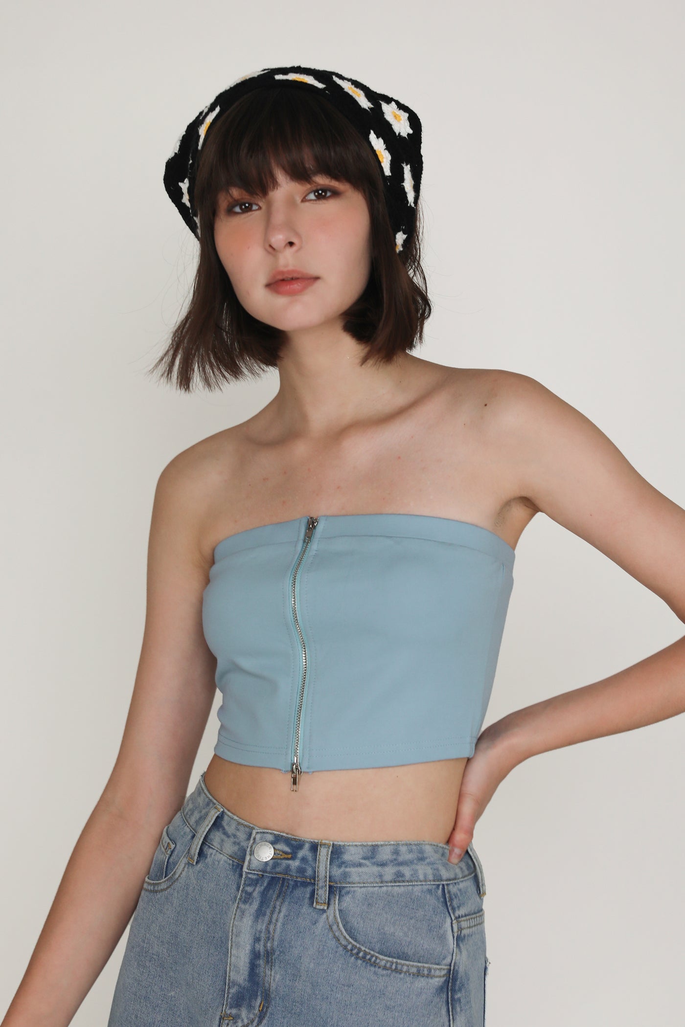 Addy Zip Up Tube Top – The Tinsel Rack