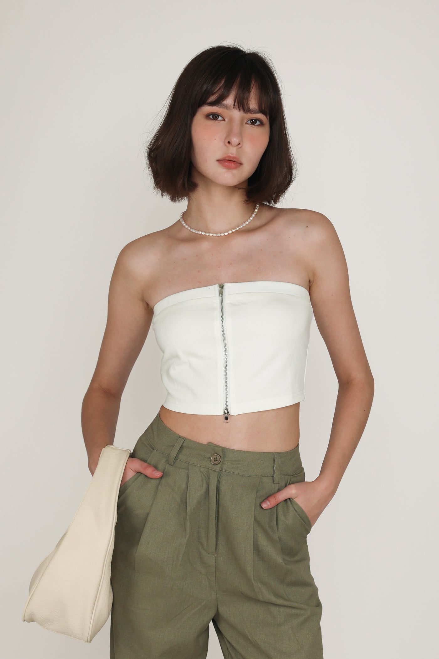Addy Zip Up Tube Top – The Tinsel Rack