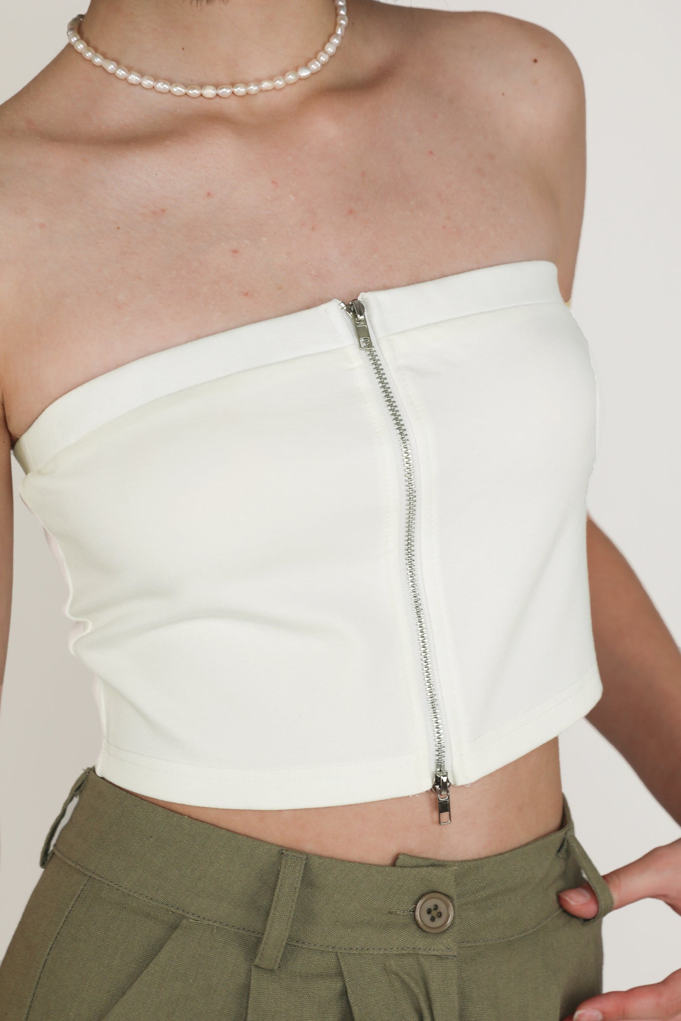 Addy Zip Up Tube Top – The Tinsel Rack