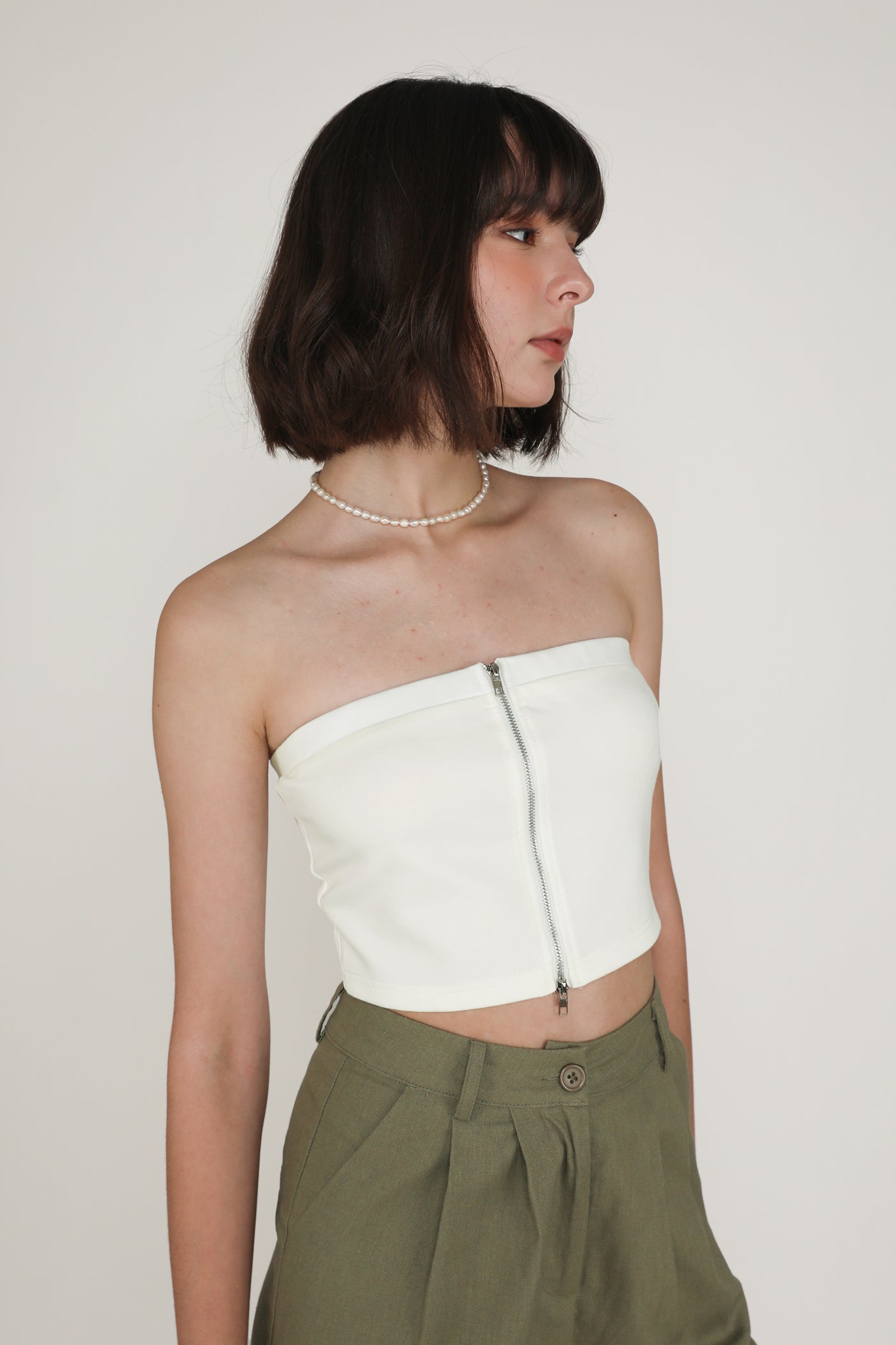 Addy Zip Up Tube Top – The Tinsel Rack
