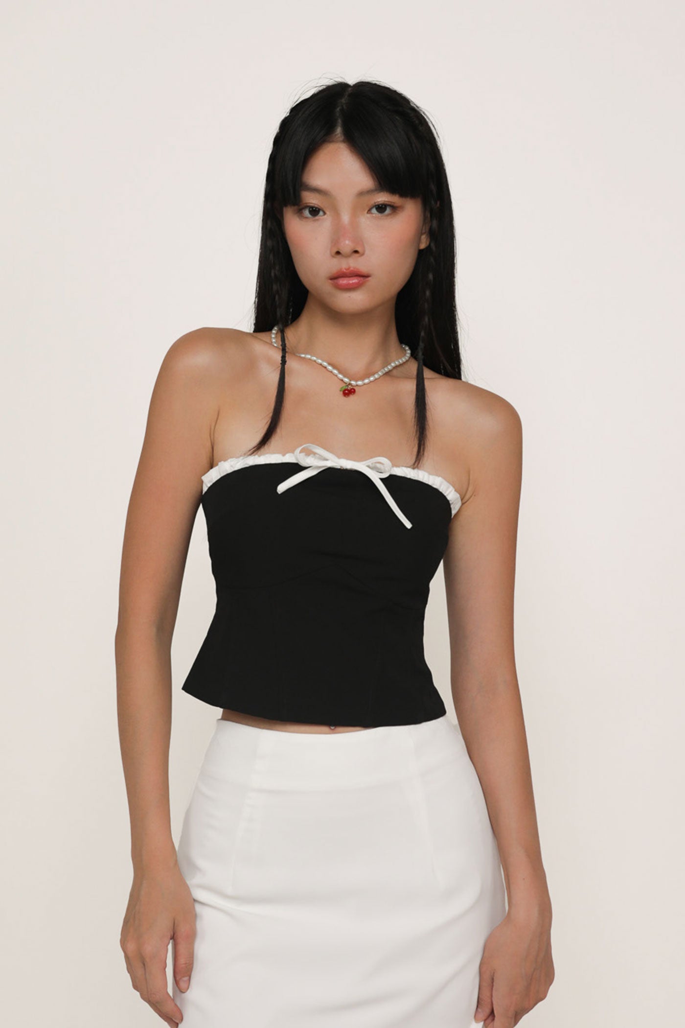 Zyla Contrast Tube Padded Top – The Tinsel Rack